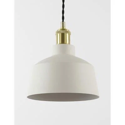 Marks & Spencer M&S Metal Pendant Light - Light Grey, Light Grey