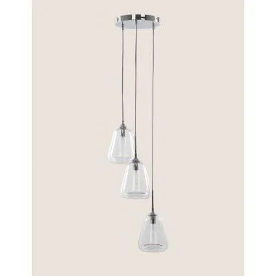 Marks & Spencer M&S Olsen Multi Light Cluster Pendant Light - Clear, Clear