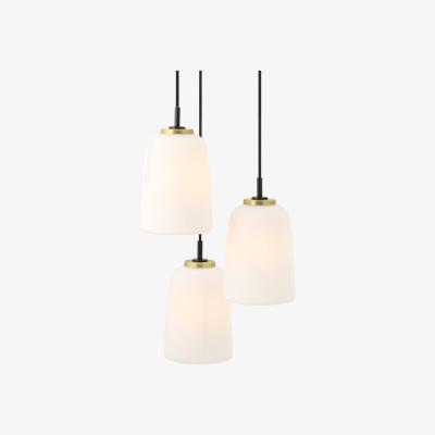 Made.com Ayala 3 Cluster Light, Black & Brass