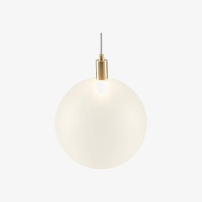 Made.com Boll Pendant Lamp, Brass & Frosted Glass