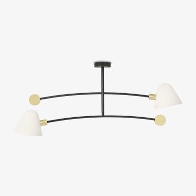 Made.com Calico Pendant Lamp, Black & Brass