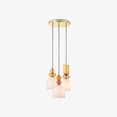 Made.com Whitney Cluster Pendant Lamp, Pink Multi