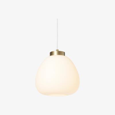 Made.com Fifi Glass Ceiling Light, Opal Glass & Brushed Brass