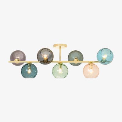 Made.com Ilaria Flush Light, Large, Multi Glass & Brass
