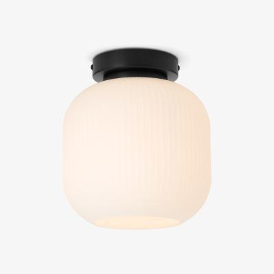 Made.com Ayala Flush Light, Black & Brass