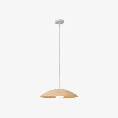Made.com Bionda Pendant, Natural & Opal Glass
