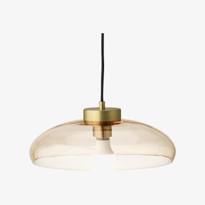 Made.com Avril Ceiling Light, Champagne Glass & Brushed Brass