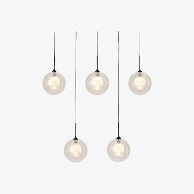 Made.com Masako LED Glass Diner Pendant, Champagne & Opal Glass