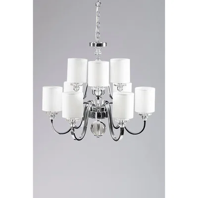 My Furniture Meyer Nine Light Crystal Chandelier