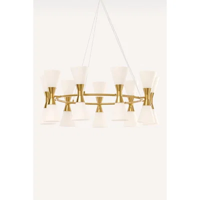 My Furniture Camille Chandelier Brass