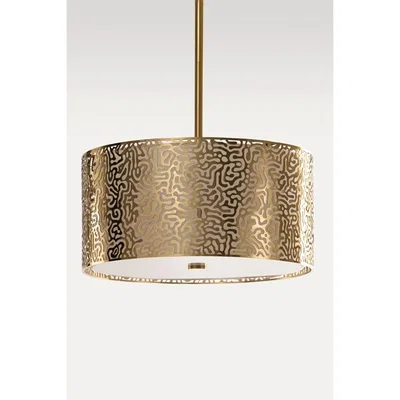 My Furniture Moray Pendant Light Brass