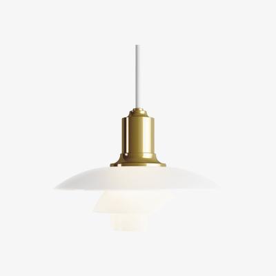 Made in Design PH 2/1 Pendant - / Ø 20 cm by Louis Poulsen White/Gold/Metal