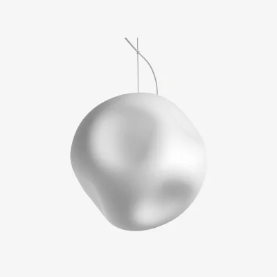 Made in Design Hoba Grande Pendant glass white / Ø 36 cm - Foscarini