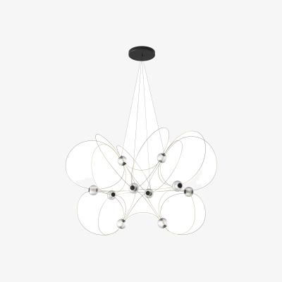Made in Design Munari 10 Pendant metal gold / LED - 120 x 90 x H 83 cm - DCW éditions