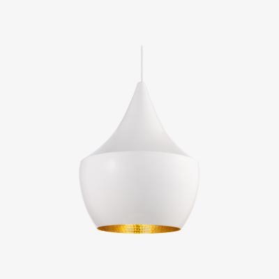 Made in Design Beat Fat LED Pendant - / Ø 24 cm x H 30,4 cm - Hand-crafted by Tom Dixon White