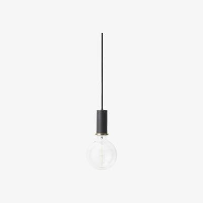 Made in Design Socket Low Pendant - Set wire + socket + canopy by Ferm Living Black
