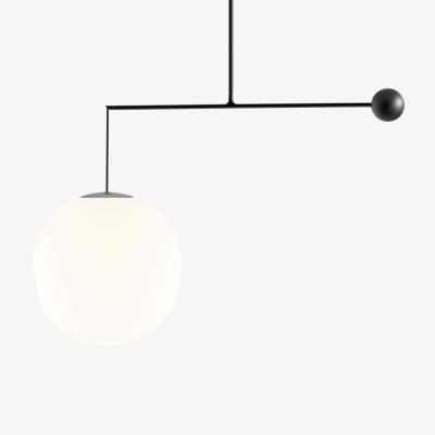 Made in Design Malamata Pendant metal black / Ø 48 x L 119 cm - Luceplan