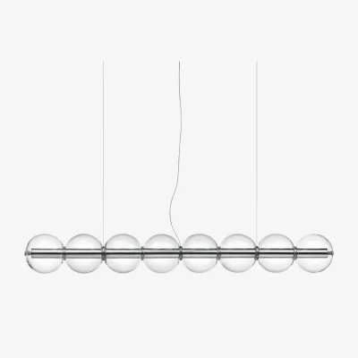 Made in Design Luce Sferica S1 Pendant glass transparent / L 167 cm - Flos