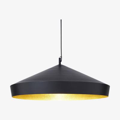 Made in Design Beat Flat LED Pendant - / Ø 60 x H 20 cm - Hand-crafted by Tom Dixon Black