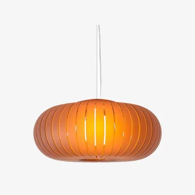 Made in Design Teresa Frozen Pendant plastic material orange / Ø 50 cm - Recycled - Kartell