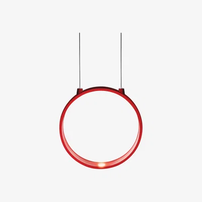 Made in Design Eclittica Pendant by Danese Light Red