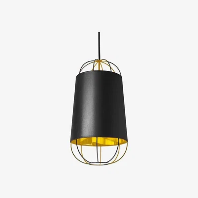 Made in Design Lanterna Small Pendant by Petite Friture Black/Gold