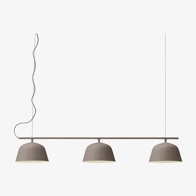 Made in Design Ambit Rail Pendant - / L 126 cm by Muuto Brown