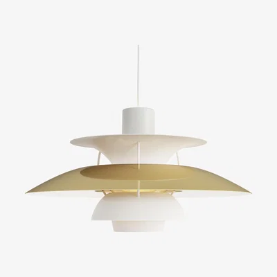 Made in Design PH 5 Pendant - / Ø 50 cm by Louis Poulsen White/Gold/Metal