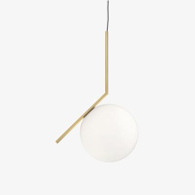 Made in Design IC S3 Pendant glass gold / Ø 45 x H 102 - Michael Anastassiades, 2014 - Flos