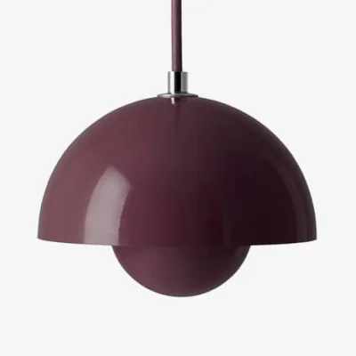 Made in Design Flowerpot VP10 Pendant metal purple / Ø16 cm - By Verner Panton, 1969 - &tradition