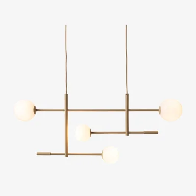 Made in Design Copenhagen Pendant metal beige / L 97 cm - Mobile arms - It's about Romi