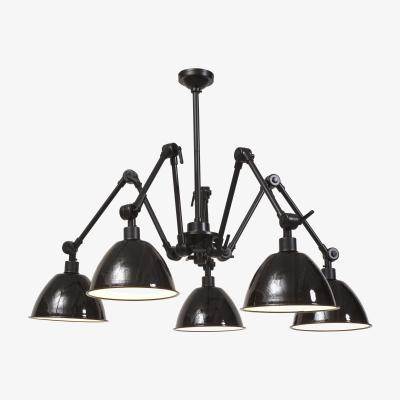 Made in Design Amsterdam Pendant - / 5 metal lampshades - Ø 160 cm by It's about Romi Black