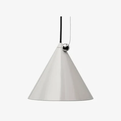 Made in Design Pose LED Pendant metal beige / Ø 25 x H 24.5 cm - Adjustable - Tom Dixon