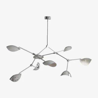 Made in Design Stingray Grande Pendant metal silver / 177 x 142 cm - 101 COPENHAGEN