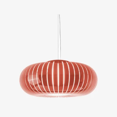 Made in Design Teresa Pendant plastic material orange / Ø 50 cm - Recycled - Kartell