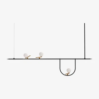 Made in Design Yanzi 1 Pendant - / LED - L 156 cm by Artemide Black
