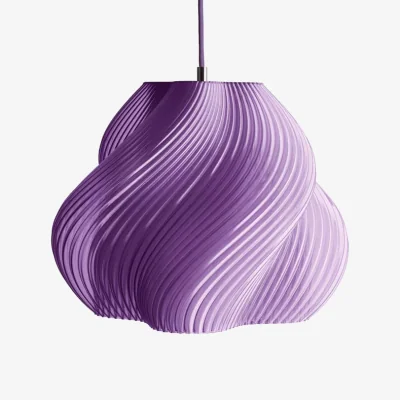 Made in Design Soft Serve 03 Pendant plastic material purple / Ø 37 x H 30 cm - CRÈME ATELIER