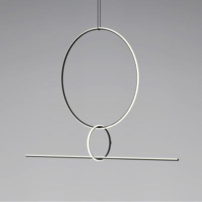 Made in Design Arrangements 3 LED Pendant - / 3 elements - H 140 x L 170 cm by Flos White/Black