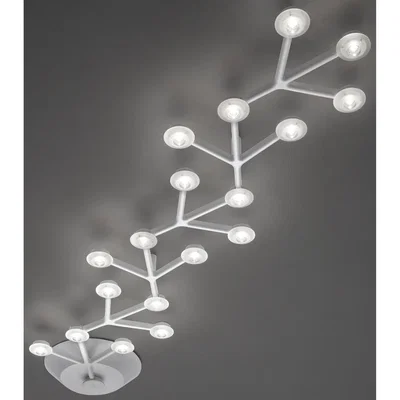 Made in Design LED NET Ceiling light - Line- L 125 cm by Artemide White