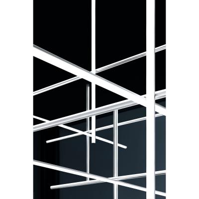 Made in Design Coordinates S4 Pendant - LED / 176 x 176 x H 92 cm by Flos Grey/Silver/Metal