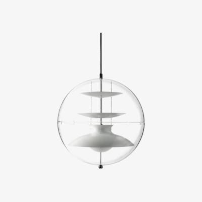 Made in Design Panto Pendant - Ø 40 cm - Panton 1977 by Verpan White/Transparent