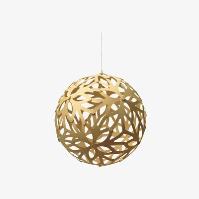 Made in Design Floral Pendant - Ø 40 cm - Natural wood by David Trubridge Natural wood