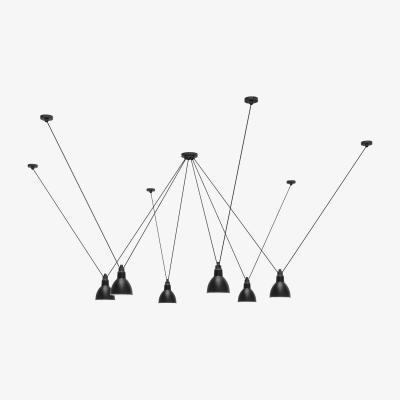 Made in Design Acrobate N°326 Pendant - / Lampes Gras - 6 metal round shades by DCW éditions Black