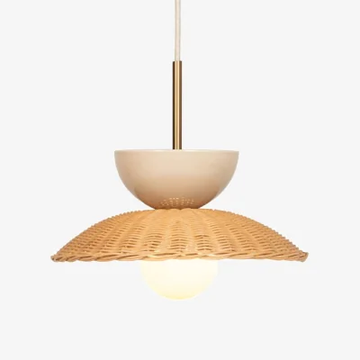 Made in Design Arvin Pendant cane & fibres beige / Rattan - Vincent Sheppard