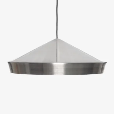 Made in Design Unbeaten Flat LED Pendant metal silver / Ø 56.5 x H 21 cm - Tom Dixon