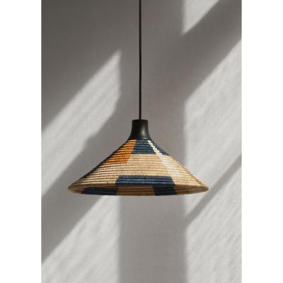 Made in Design Parrot S Pendant - / Ø 40 x H 22 cm - Hand-braided abaca by Forestier Multicoloured/Beige