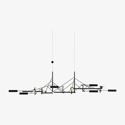 Made in Design Tinkering Large Pendant - / LED - 139 x 47 cm / Metal by Moooi Black