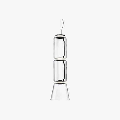 Made in Design Noctambule Cône n°2 Pendant - / LED - Ø 36 x H 127 cm by Flos Transparent