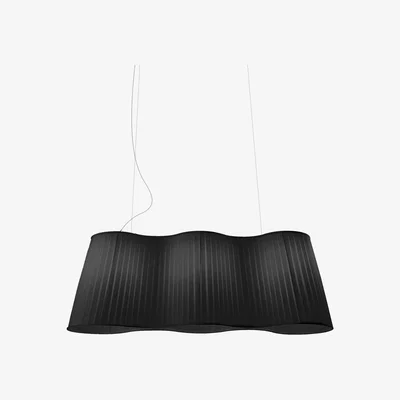 Made in Design La Suspension Pendant - L 124 cm by Dix Heures Dix Black