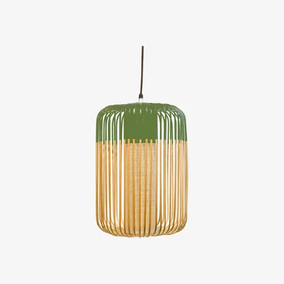 Made in Design Bamboo Light L Pendant - H 50 x Ø 35 cm by Forestier Green/Natural wood